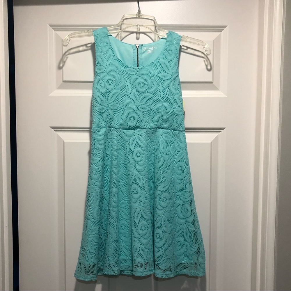 NWT Girl's Cherokee Lace Green Dress